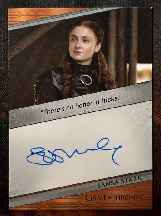 Sophie Turner Quoted Autogramm - Game of Thrones Legends of the Realm