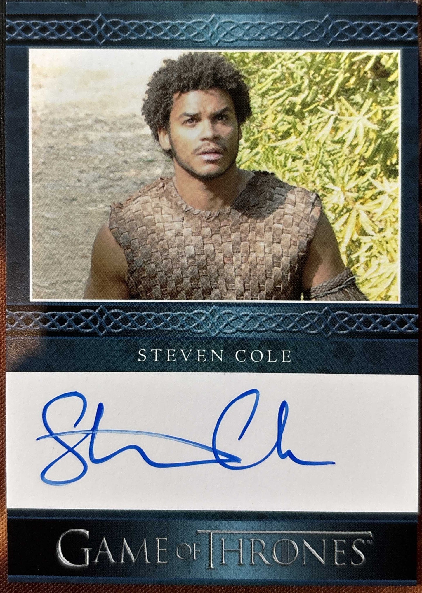 Steven Cole Blue Autogramm - Game of Thrones Legends of the Realm
