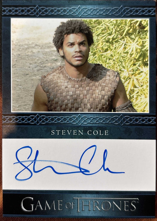 Steven Cole Blue Autogramm - Game of Thrones Legends of the Realm