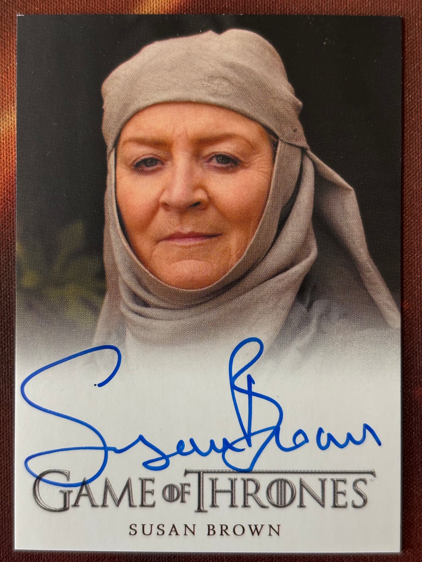 Susan Brown Full Bleed Autogramm - Game of Thrones Season 4