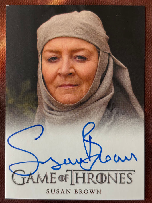 Susan Brown Full Bleed Autogramm - Game of Thrones Season 4
