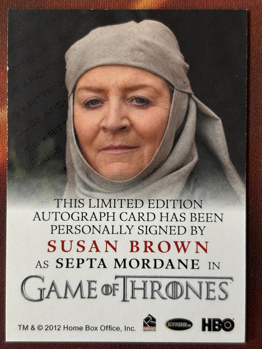 Susan Brown Full Bleed Autogramm - Game of Thrones Season 4
