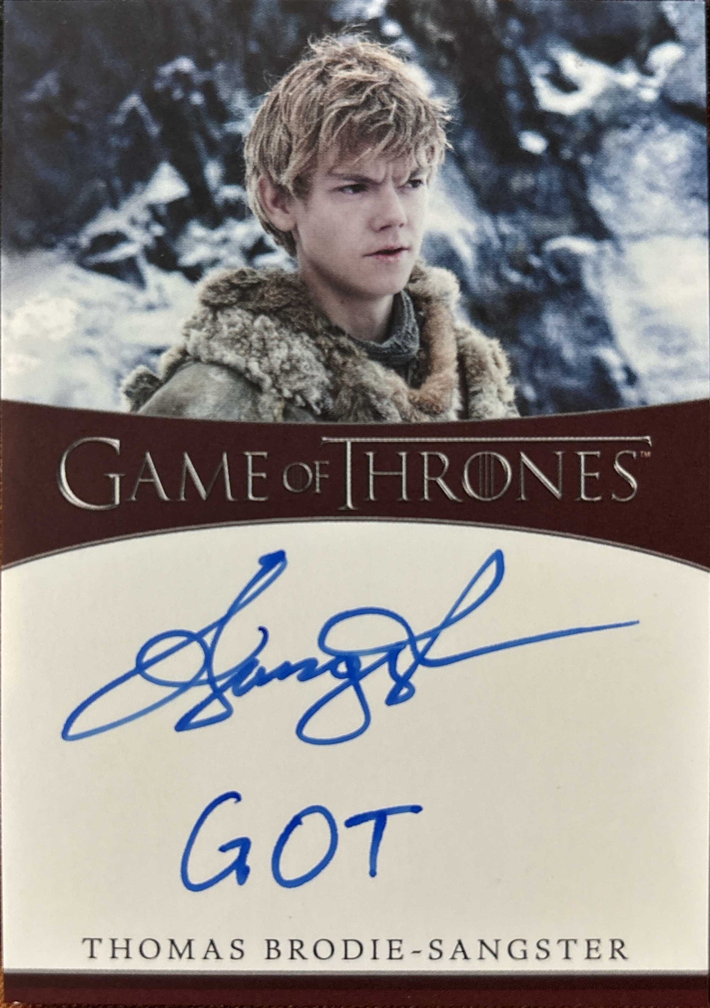 Thomas Brodie-Sangster Inscription Autogramm - Game of Thrones Iron Anniversary Series 2