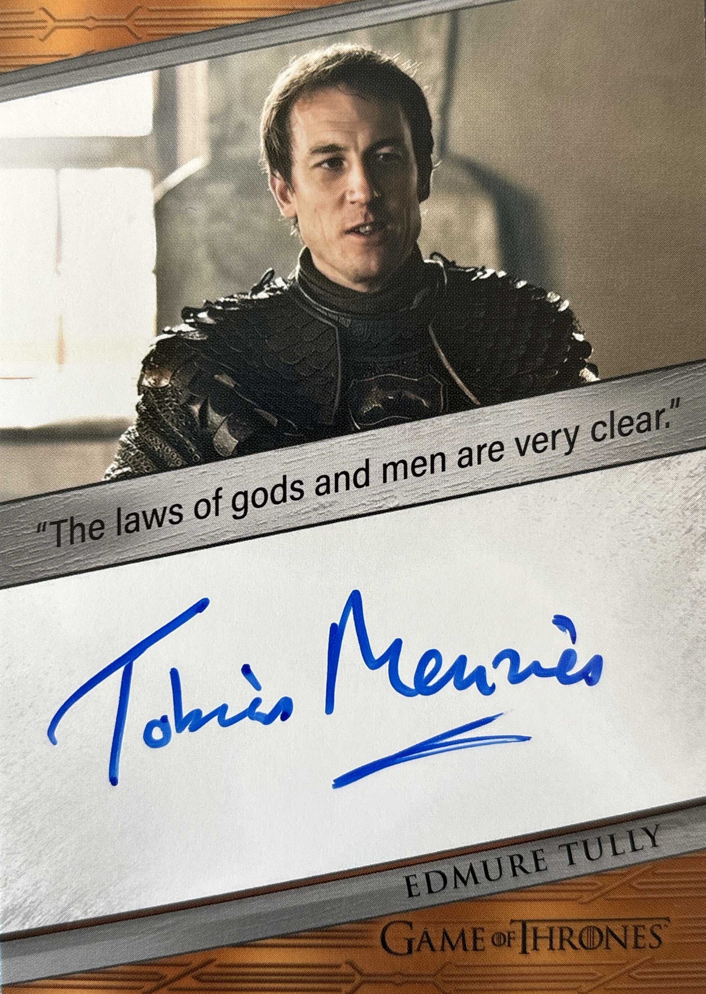 Tobias Menzies Quoted Autograph - Game of Thrones Art & Images