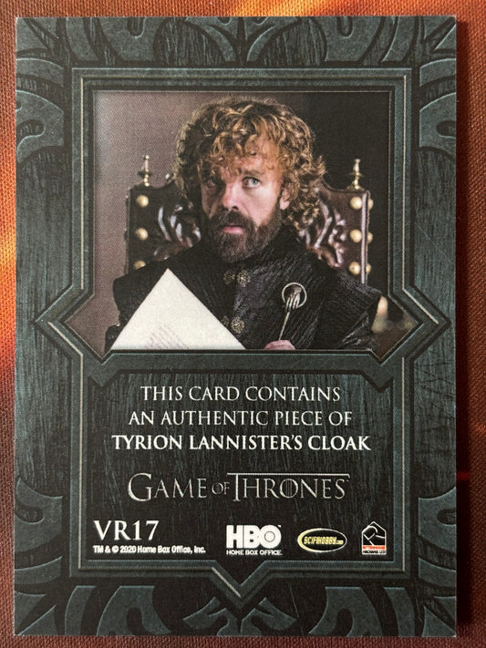 Tyrion Lannister Relic VR17 - Game of Thrones Season 8