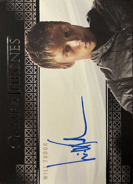 Will Tudor Valyrian Steel Autograph - Game of Thrones Season 7 Trading Cards