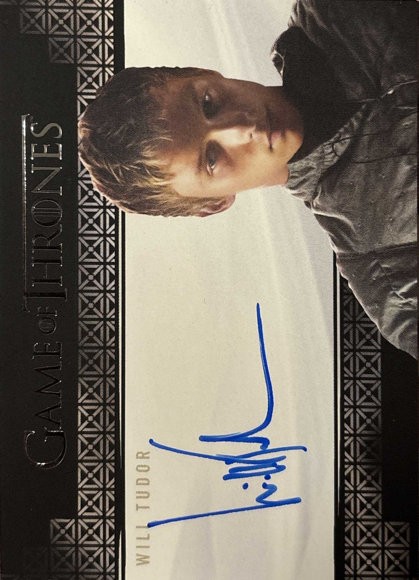 Will Tudor Valyrian Steel Autograph - Game of Thrones Season 7 Trading Cards