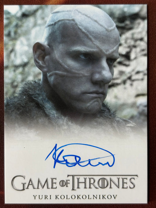 Yuri Kolokolnikov Full Bleed Autogramm - Game of Thrones Season 3
